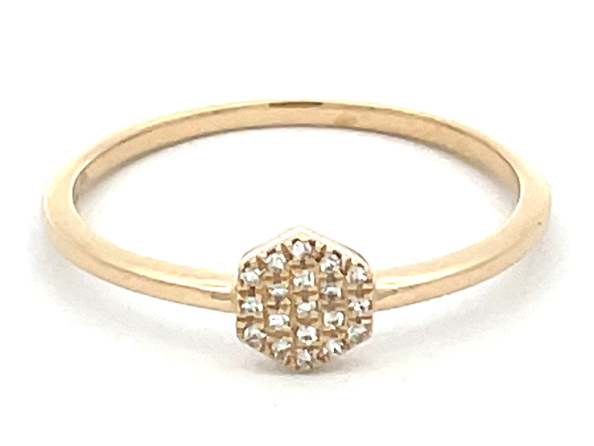 DIAMOND HONEYCOMB RING