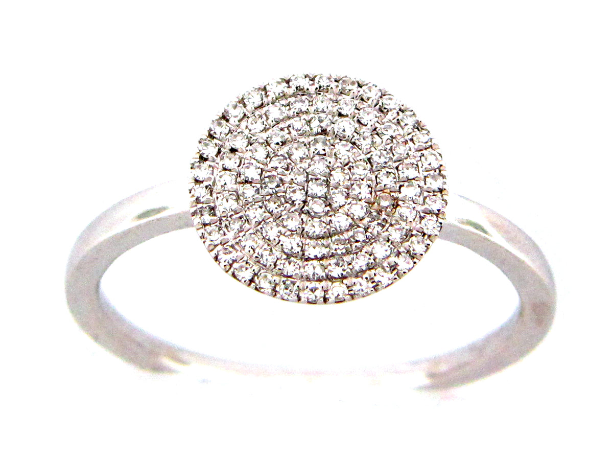 DIAMOND PAVE DISC RING