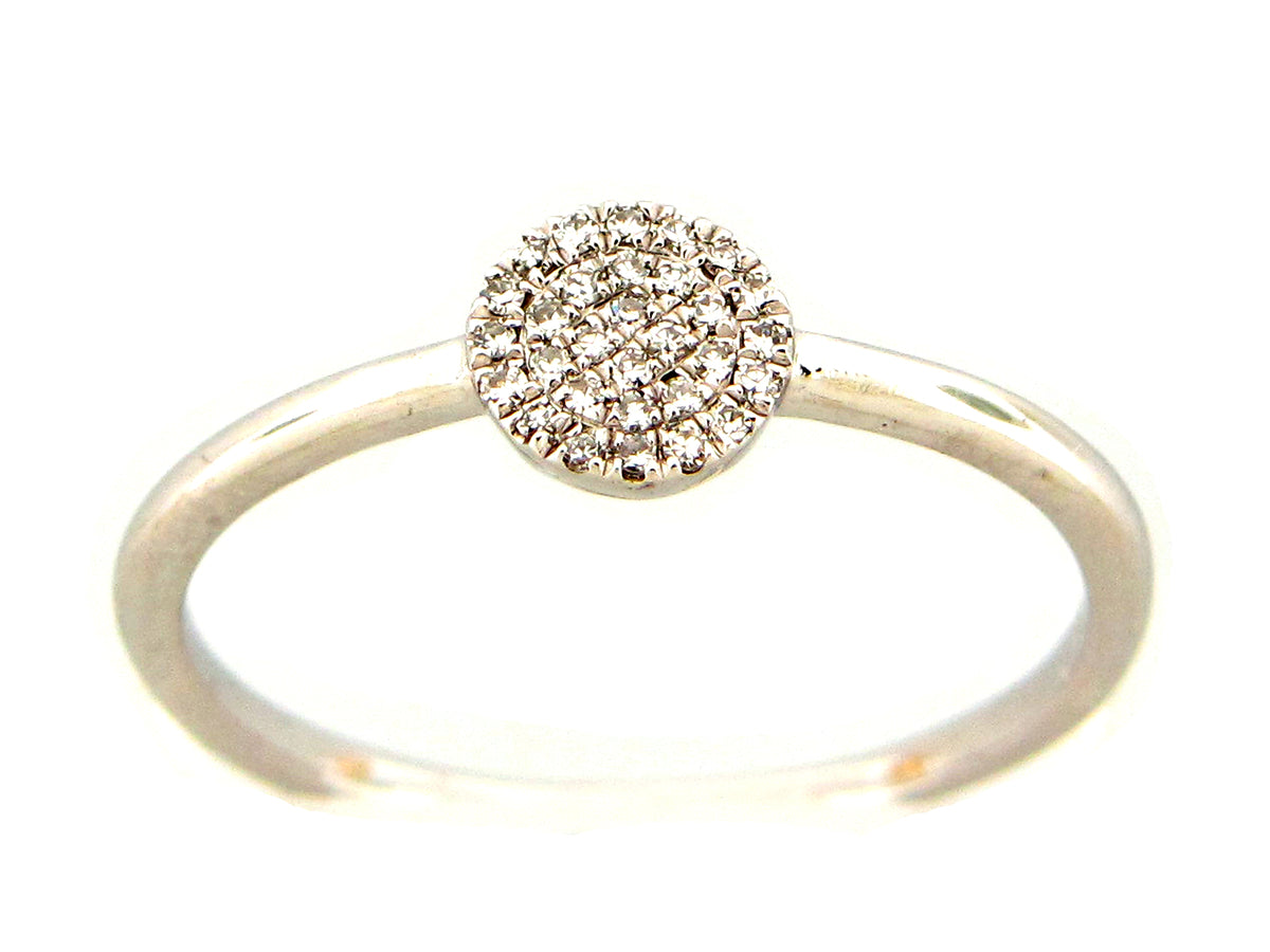 DIAMOND DISC RING, 14KW (N)
