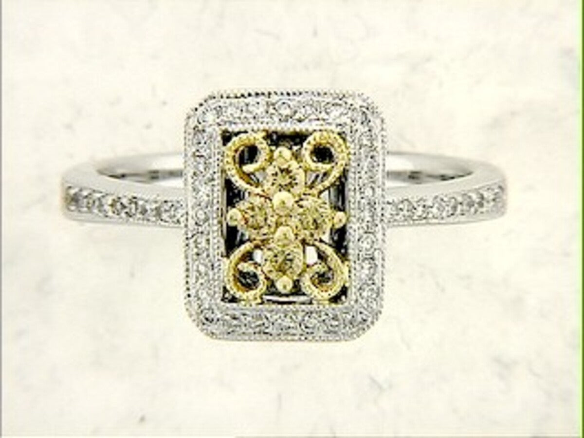 YELLOW DIAMOND & DIAMOND RING