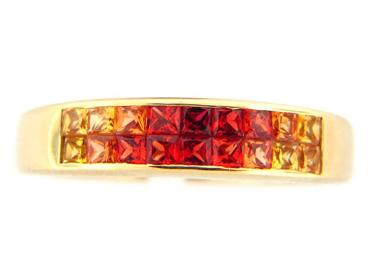 ORANGE SAPPHIRE RING