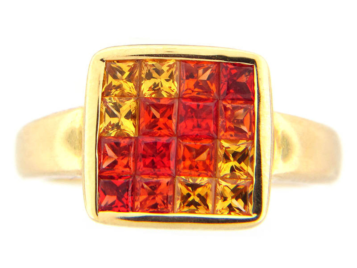 ORANGE SAPPHIRE RING