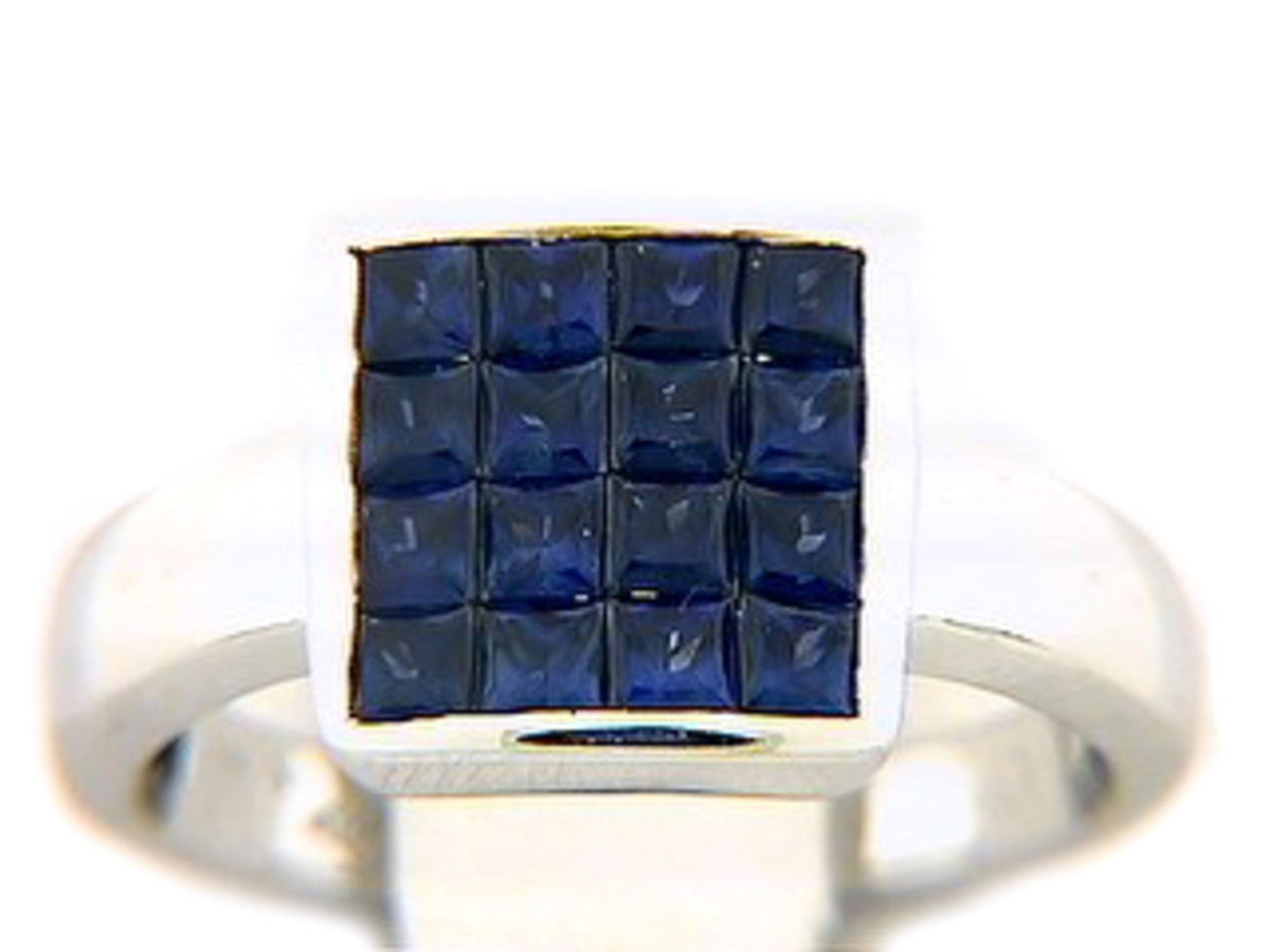 SAPPHIRE RING, 18KW (H)