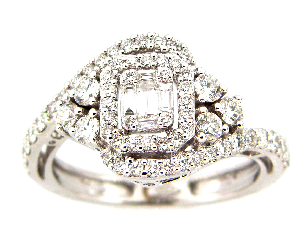 DIAMOND RING , 18KW (N)