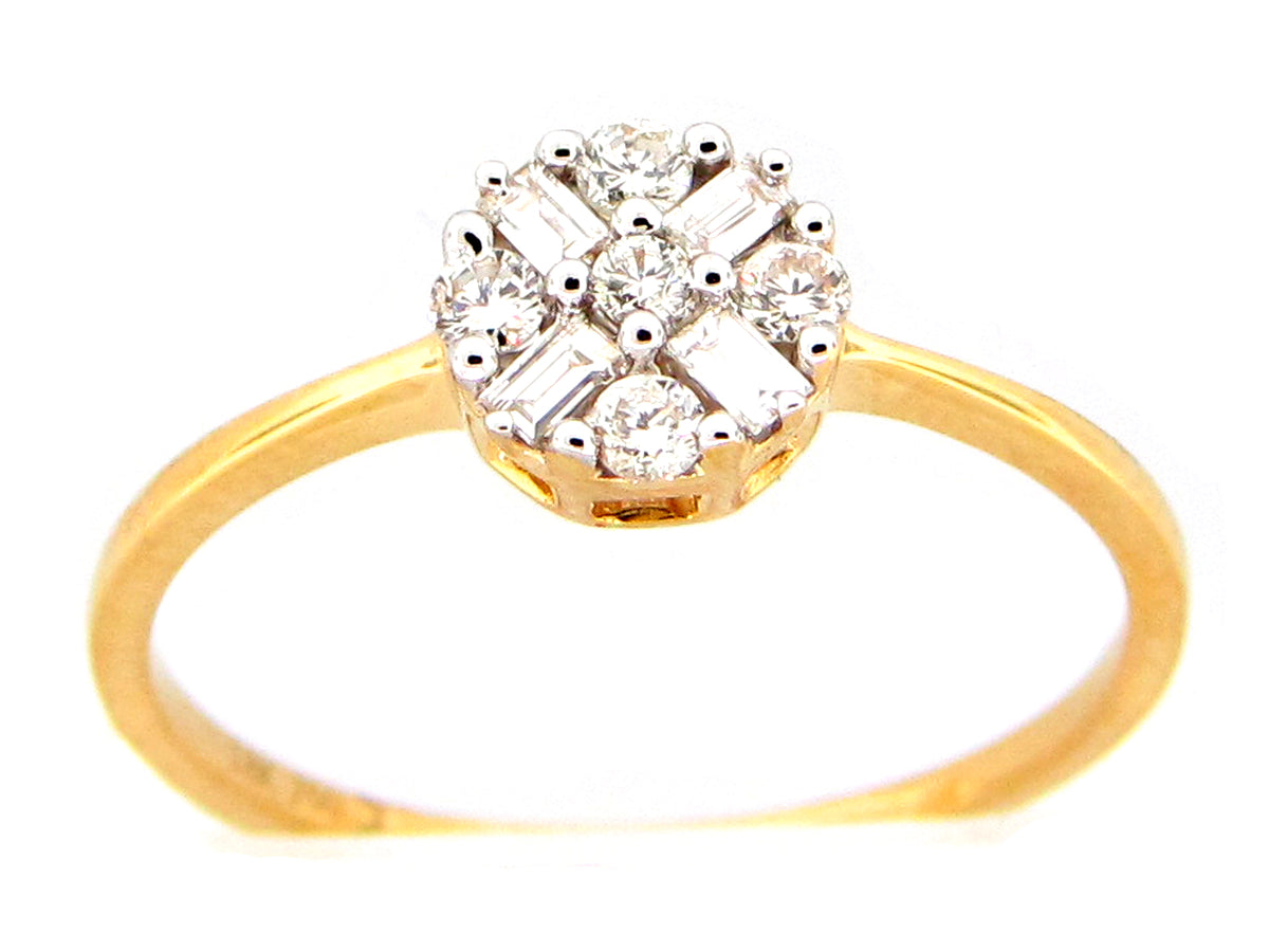 DIAMOND RING, 18KY (N)