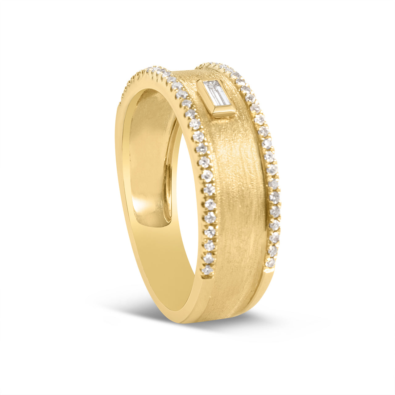 Diamond Baguette Bar Ring