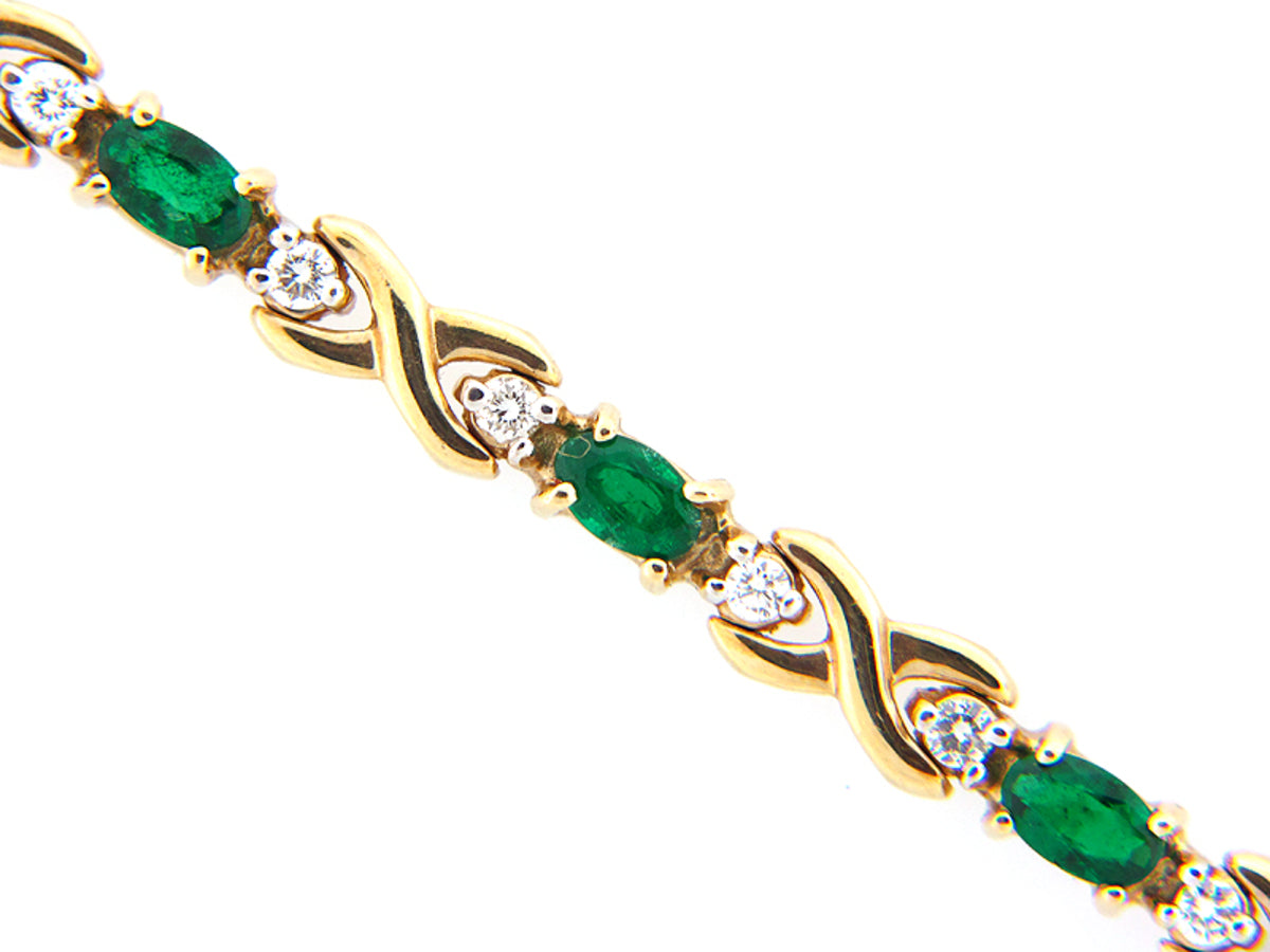 EMERALD & DIAMOND BRACELET