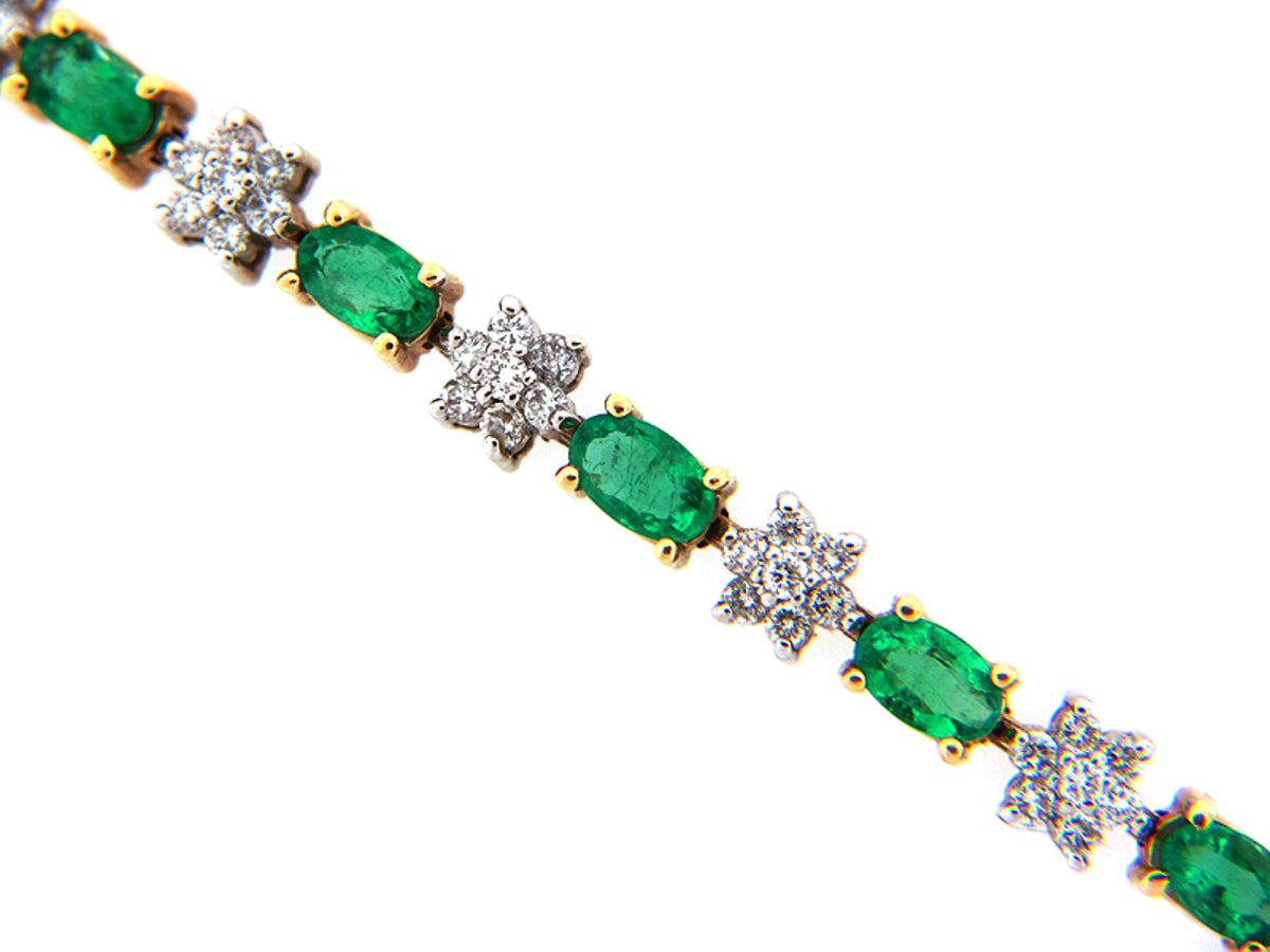 EMERALD & DIAMOND BRACELET