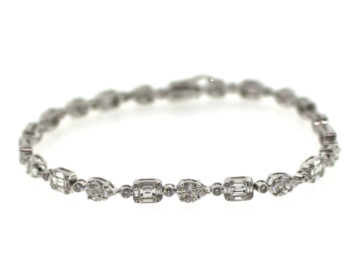 DIAMOND BRACELET, 18KW (N)