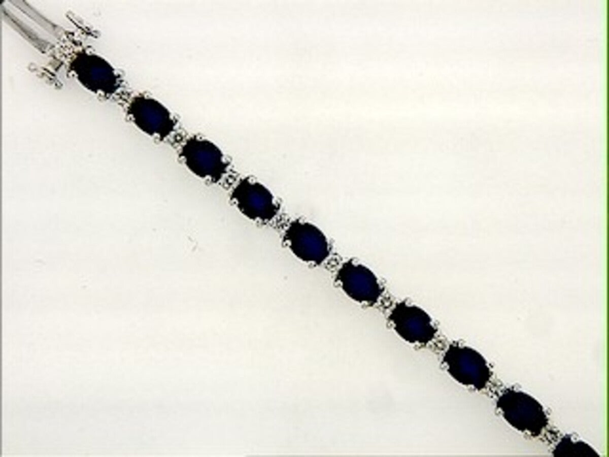 SAPPHIRE & DIAMOND BRACELET