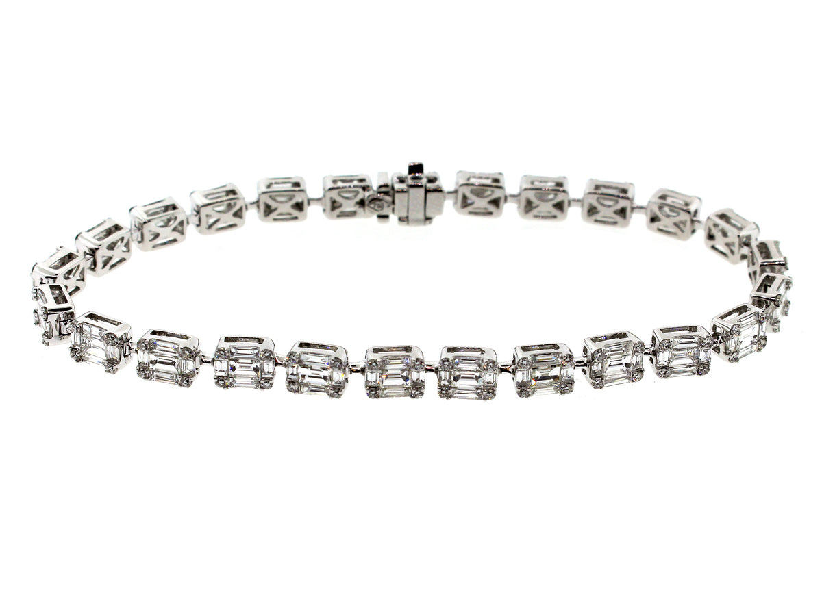 DIAMOND BRACELET, 18KW (N)