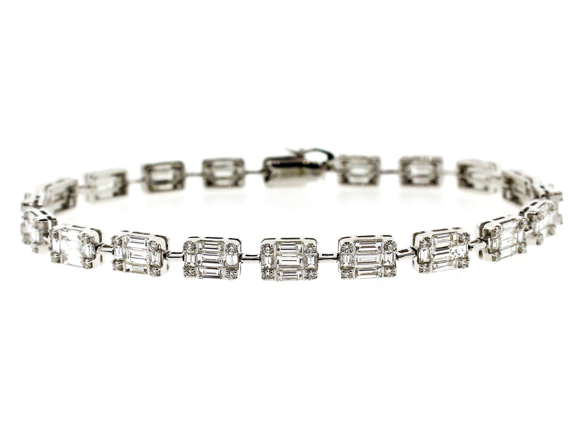 DIAMOND BRACELET, 18KW (N)