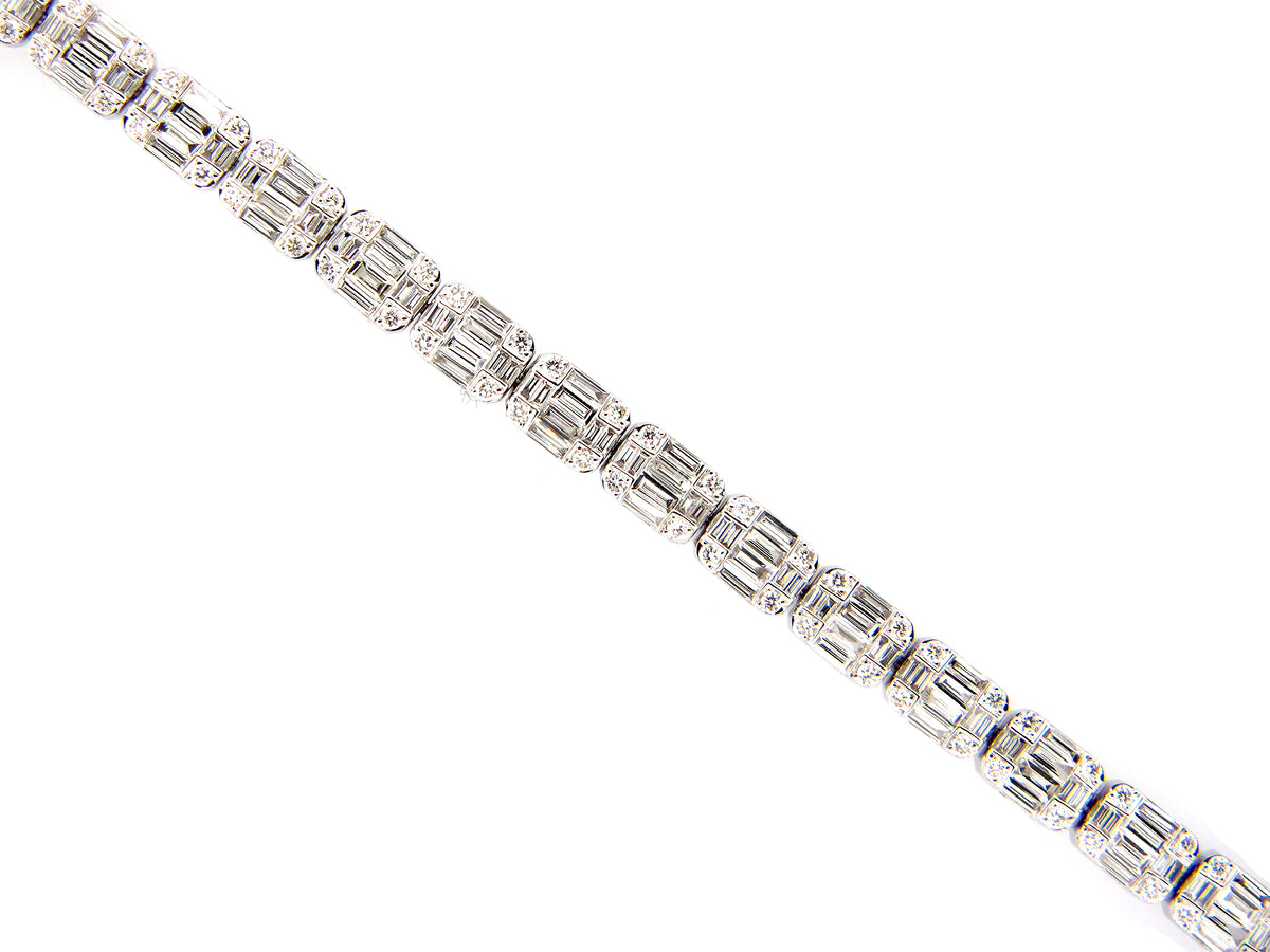 DIAMOND BRACELET, 18KW (N)