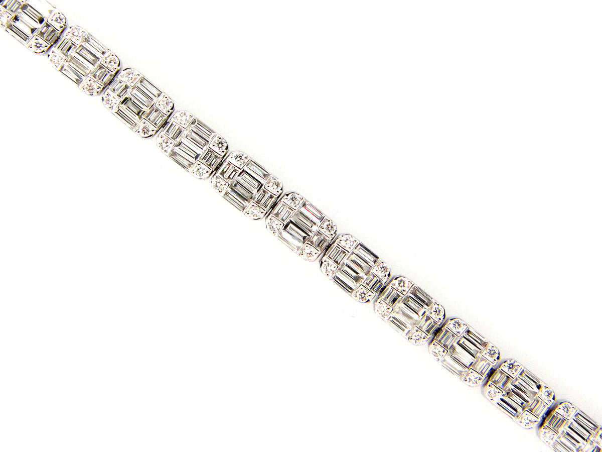DIAMOND BRACELET, 18KW (N)
