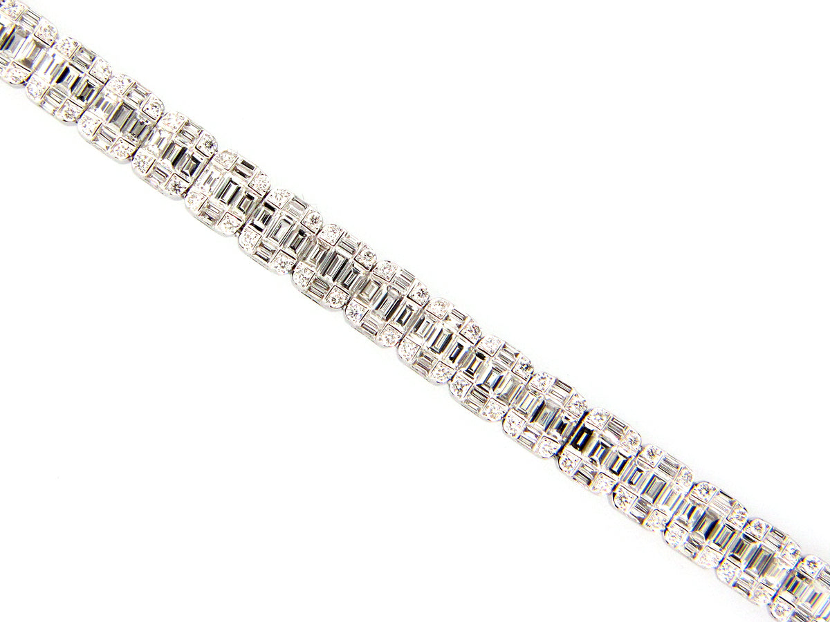 DIAMOND BRACELET, 18KW (N)