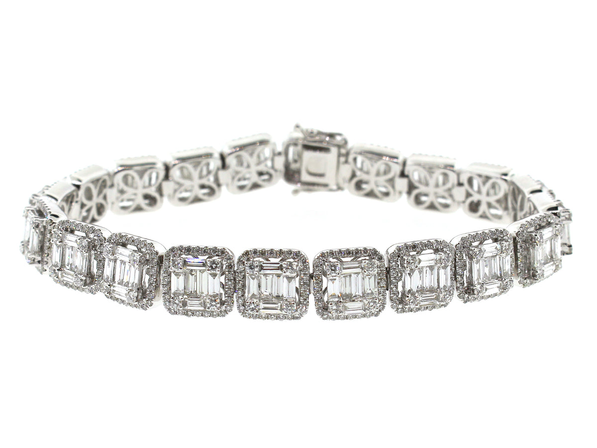 DIAMOND BRACELET, 18KW (N)