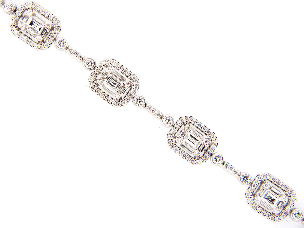 DIAMOND BRACELET, 18KW (N)