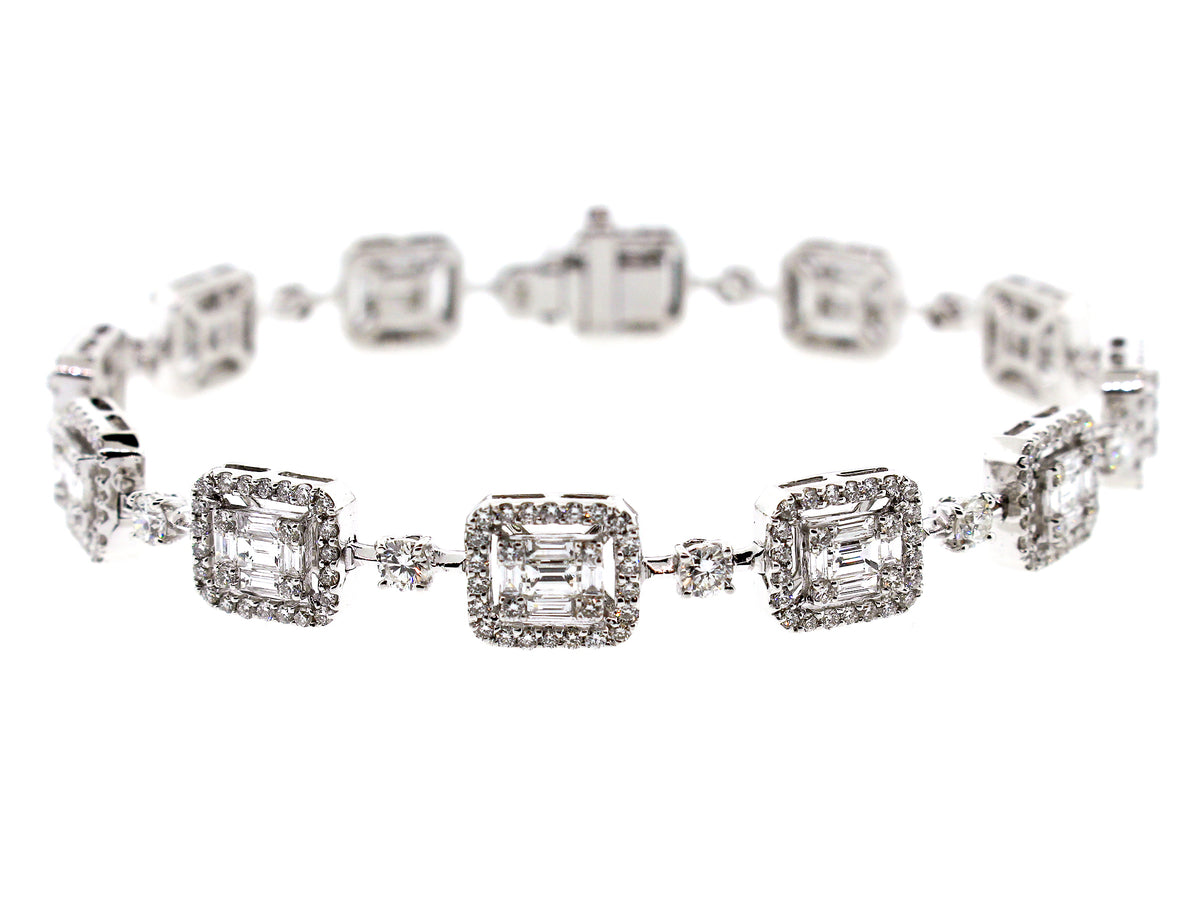 DIAMOND BRACELET, 18KW (N)
