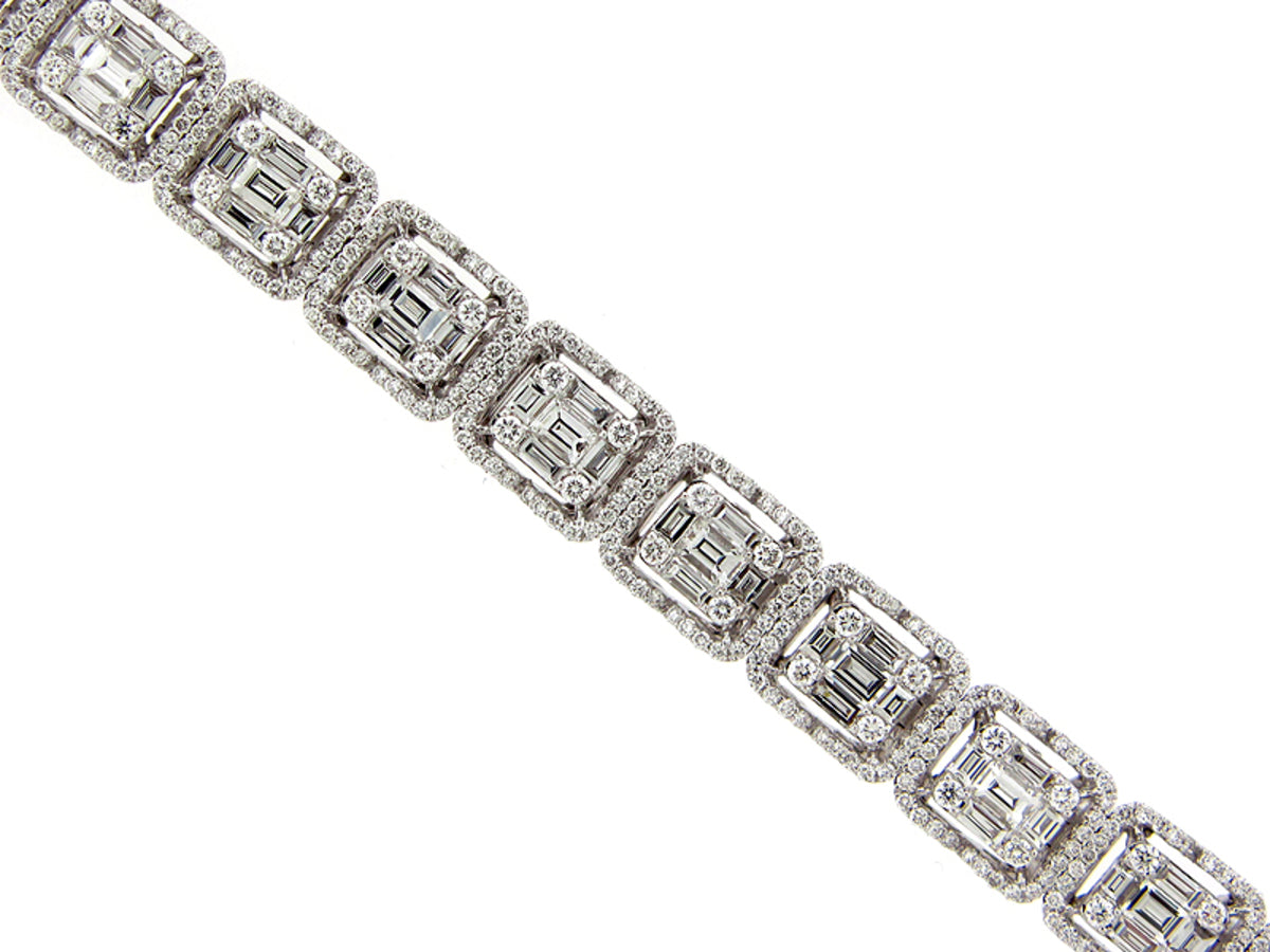 DIAMOND BRACELET, 18KW (N)
