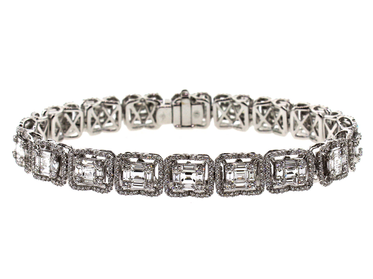 DIAMOND BRACELET, 18KW (N)