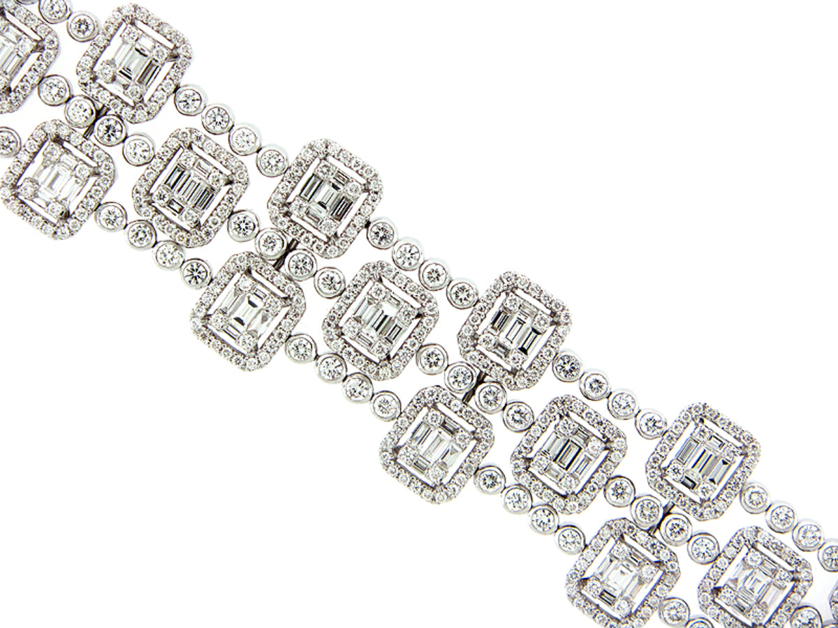 DIAMOND BRACELET, 18KW (N)