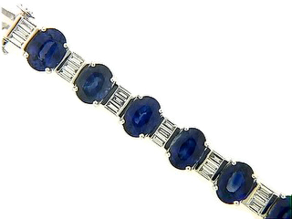 SAPPHIRE & DIAMOND BRACELET