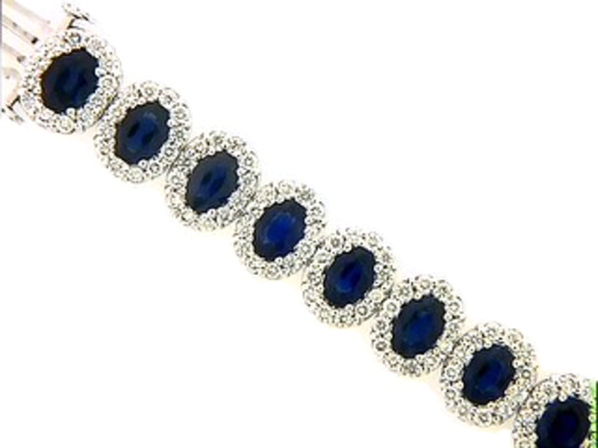 SAPPHIRE & DIAMOND BRACELET