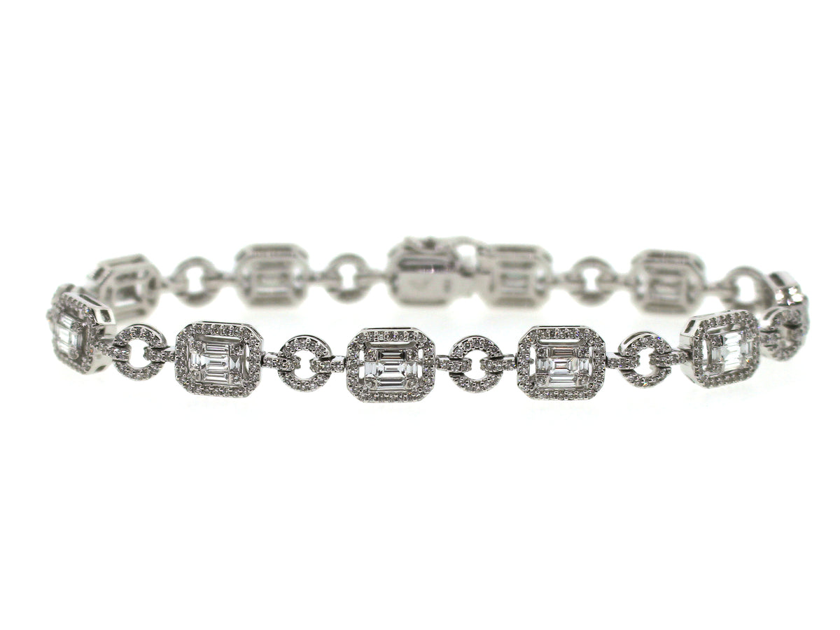 DIAMOND BRACELET, 18KW (N)