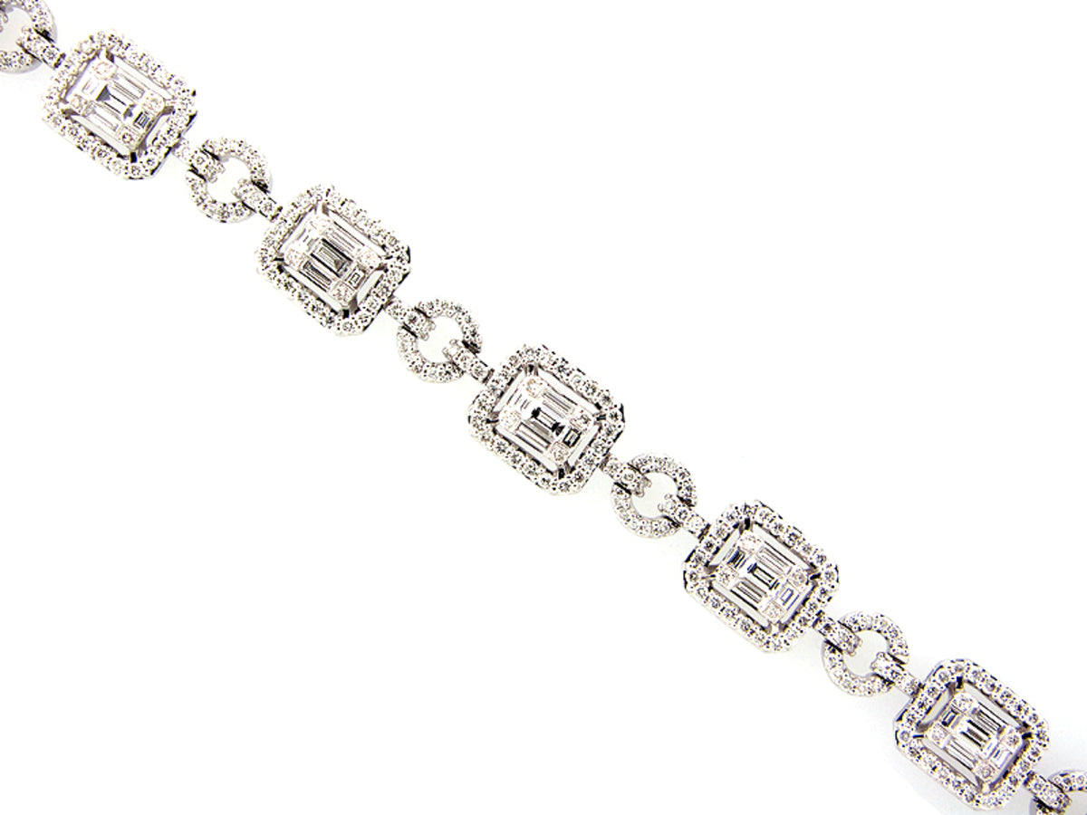 DIAMOND BRACELET, 18KW (N)