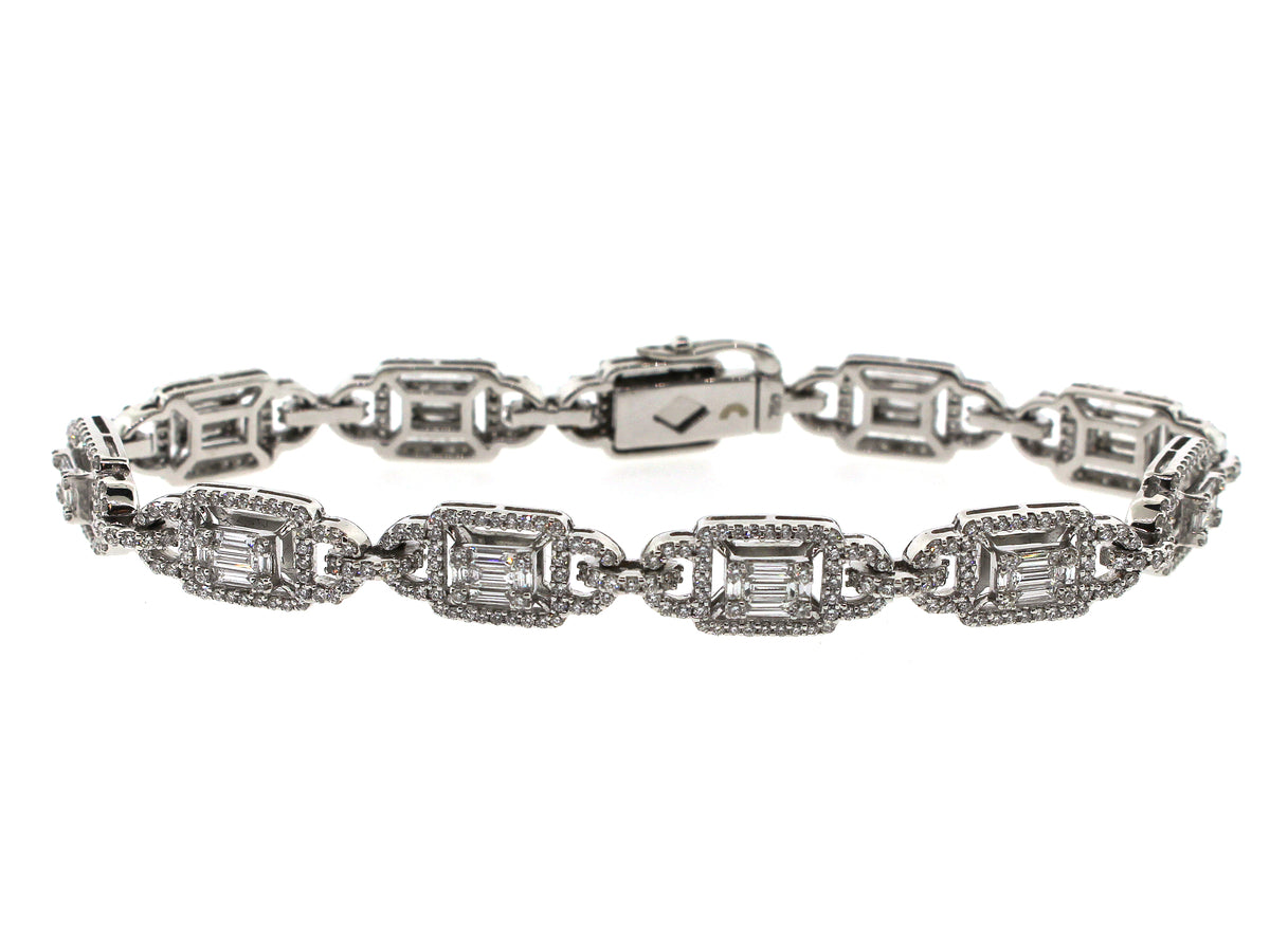 DIAMOND BRACELET, 18KW (N)