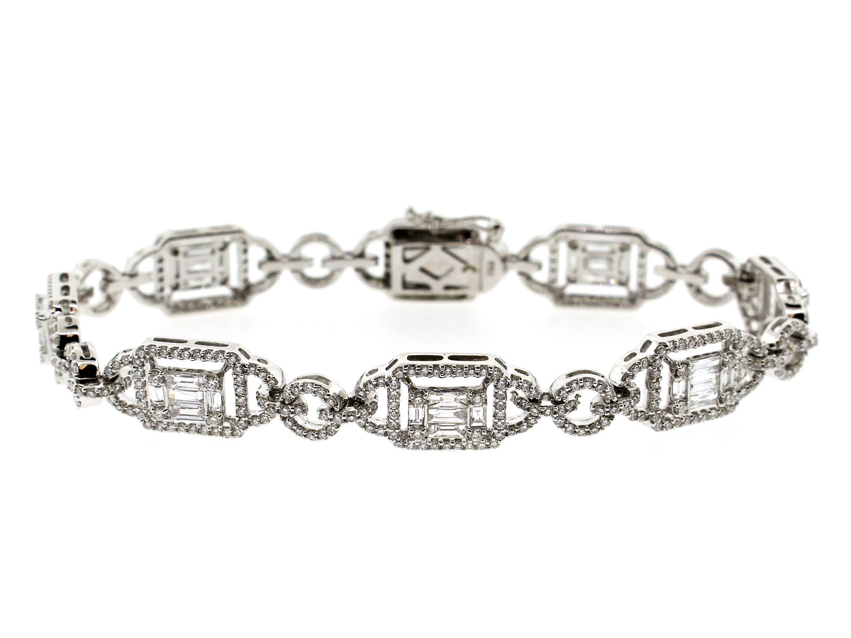 DIAMOND BRACELET, 18KW (N)