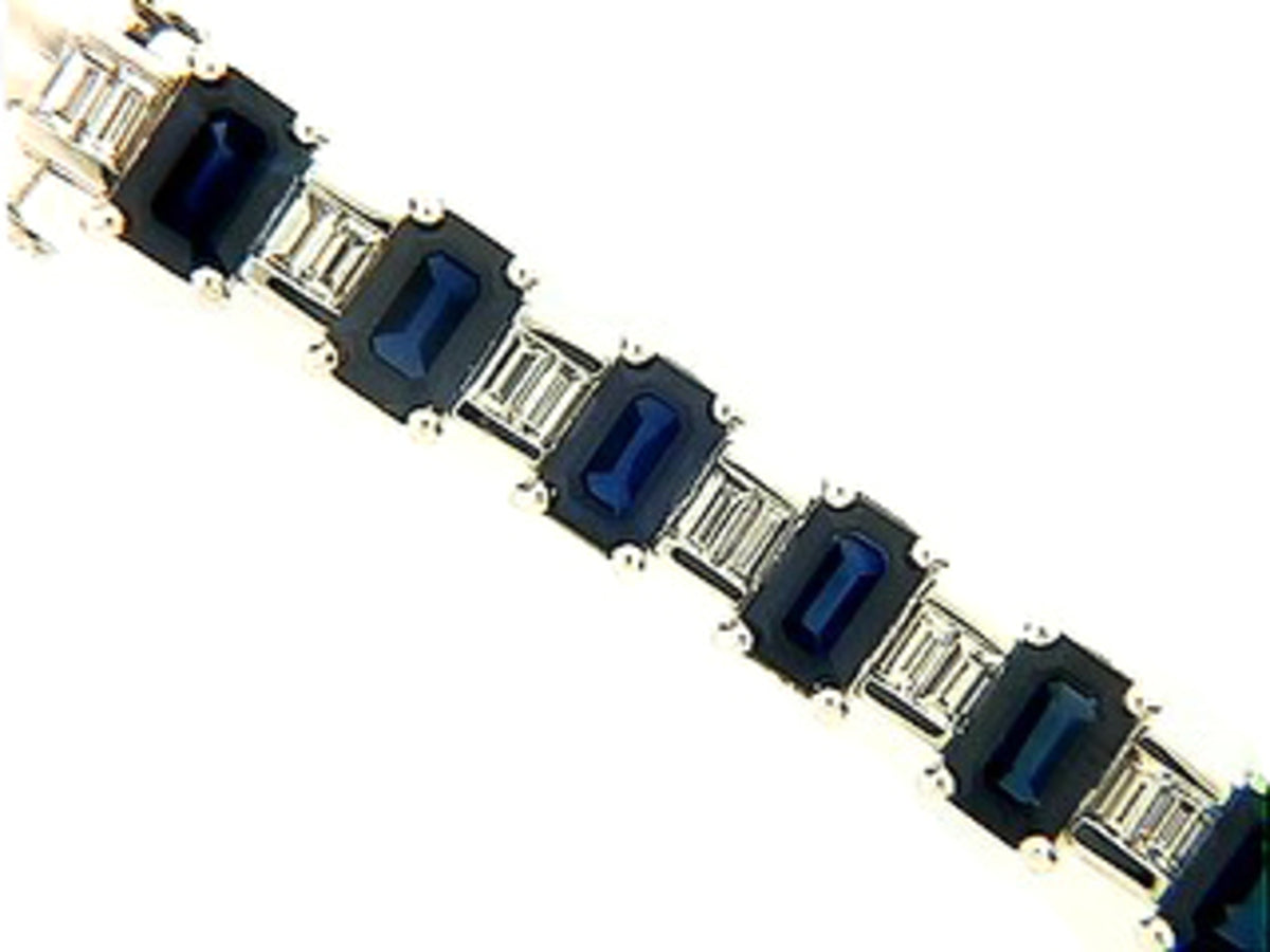 SAPPHIRE & DIAMOND BRACELET