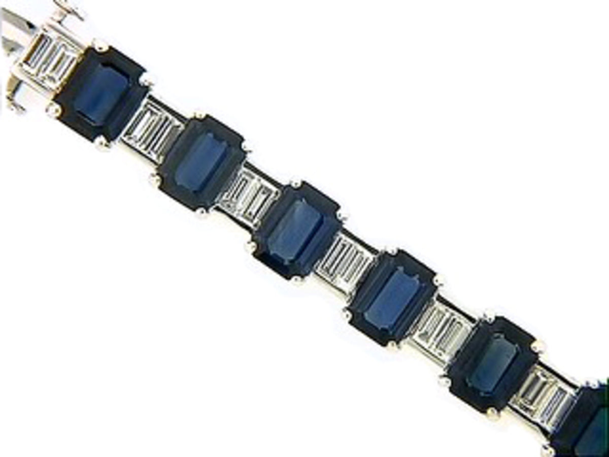 SAPPHIRE & DIAMOND BRACELET