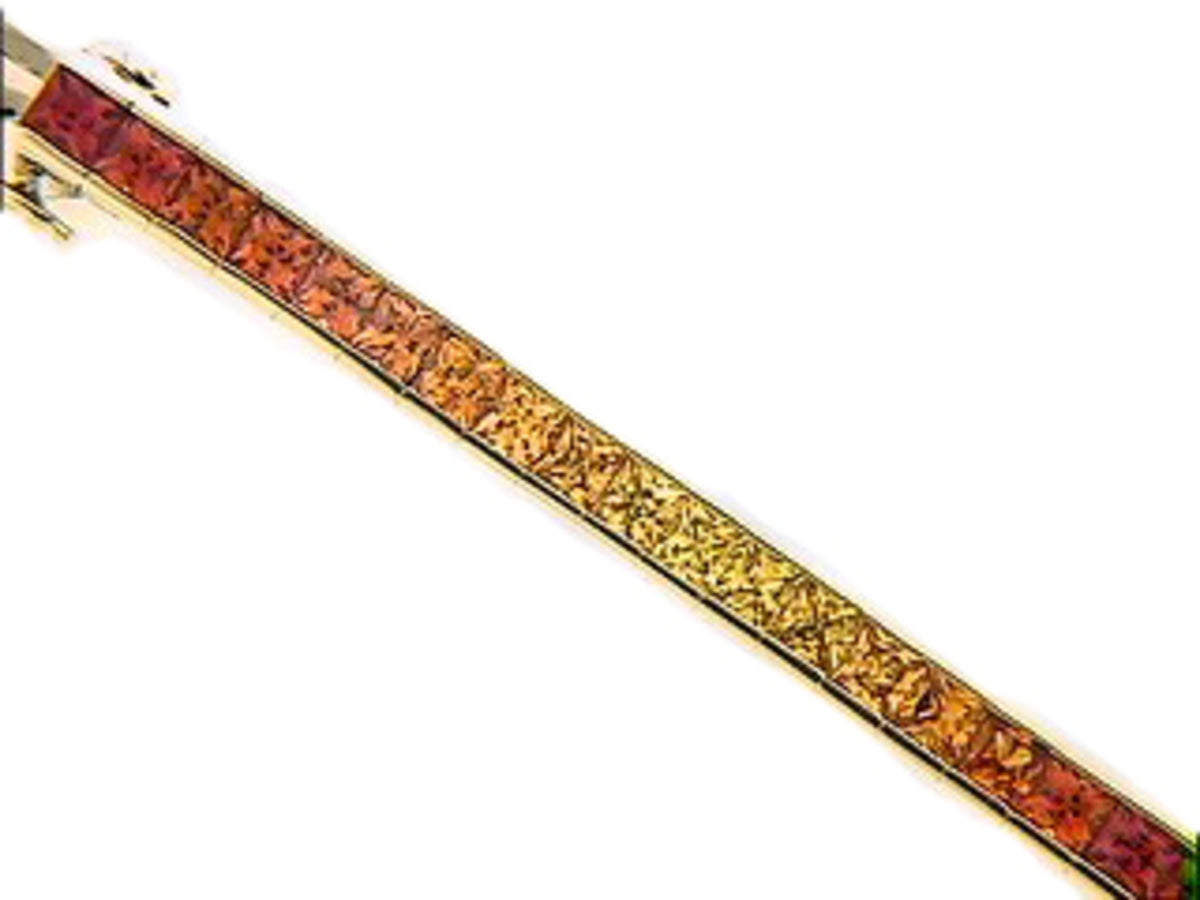 ORANGE SAPPHIRE BRACELET