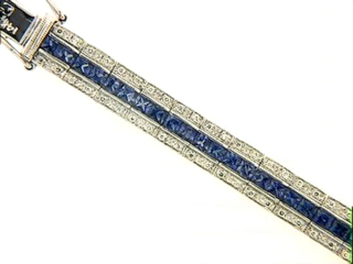 SAPPHIRE & DIAMOND BRACELET