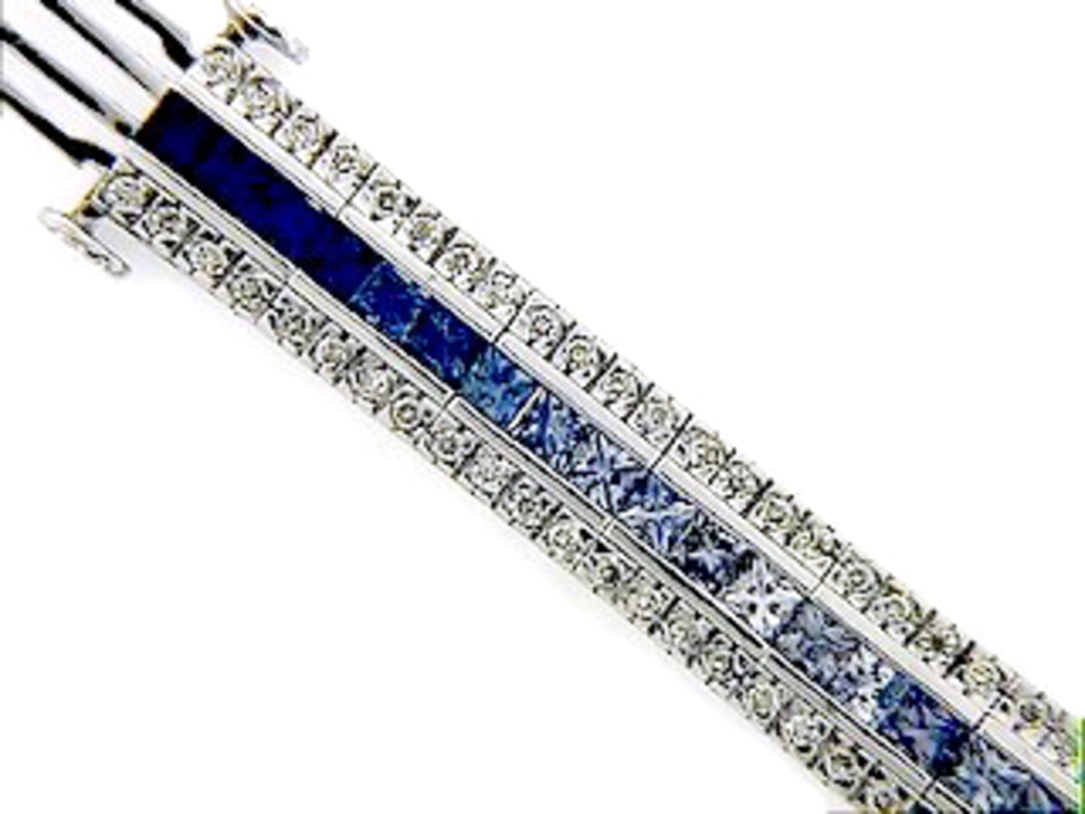 SAPPHIRE & DIAMOND BRACELET
