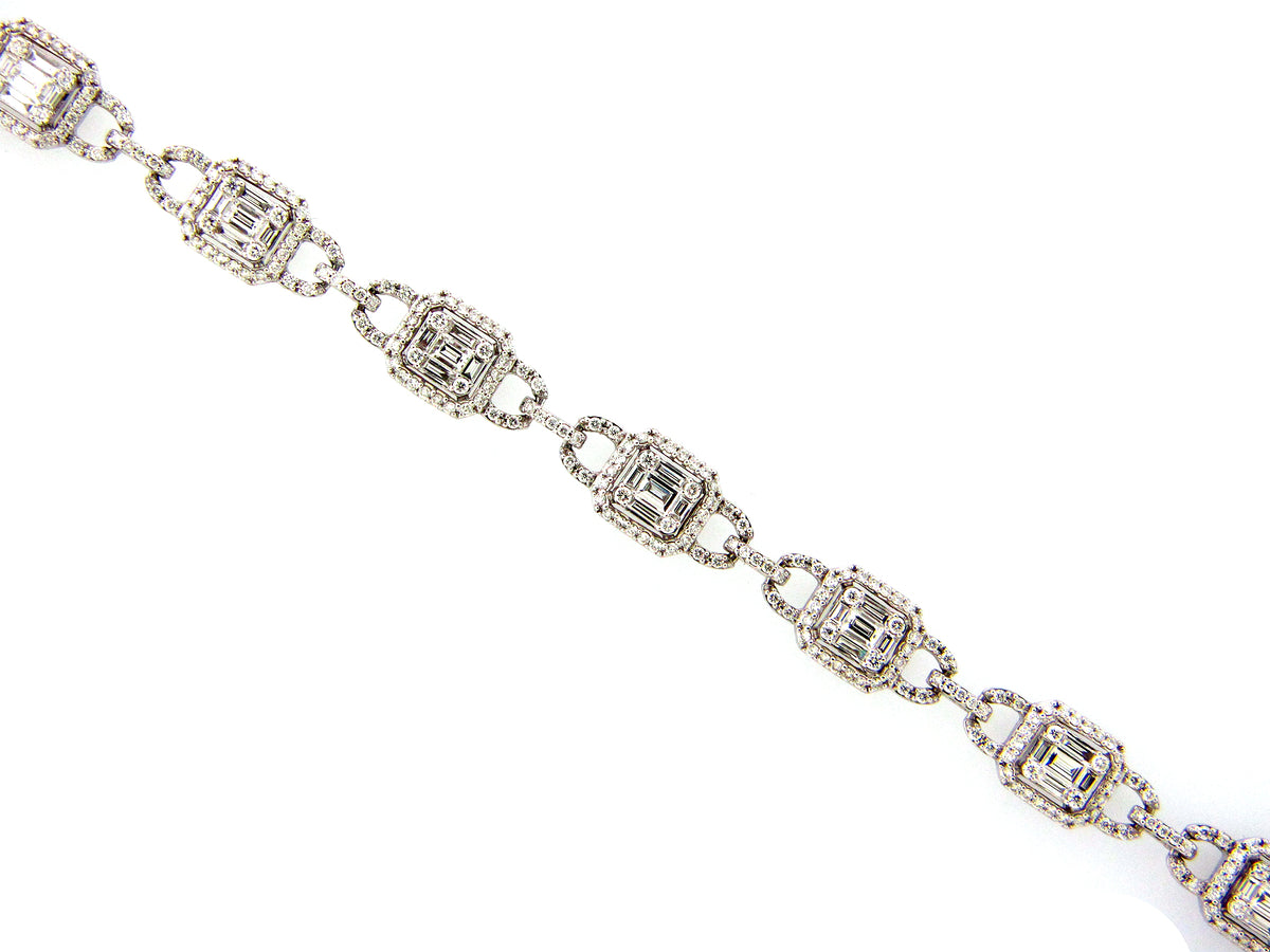 DIAMOND BRACELET, 18KW (N)
