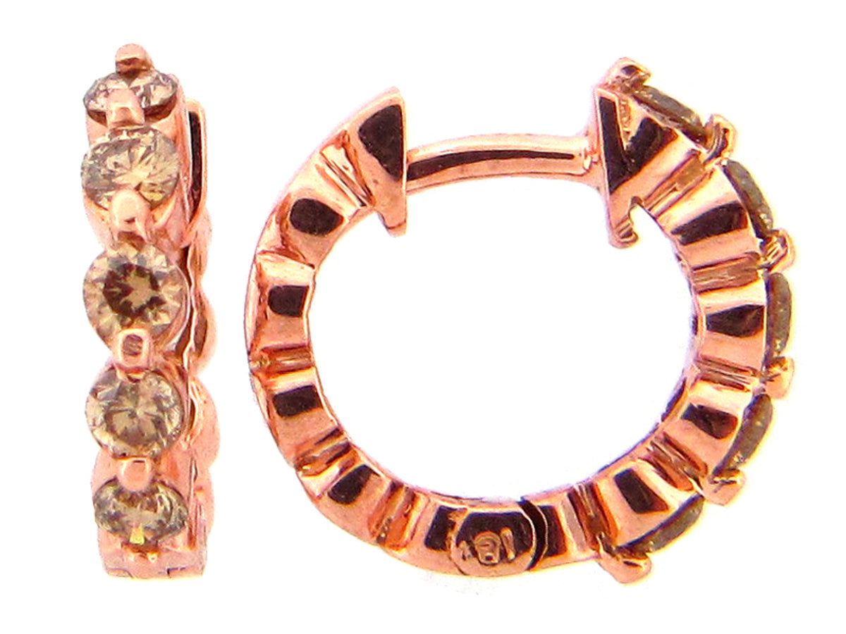 Brown Diamond Earring, 18kr (N)