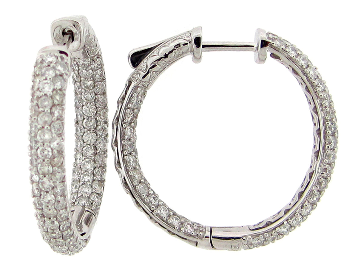 DIAMOND EARRING, 14KW (N) SPECIAL