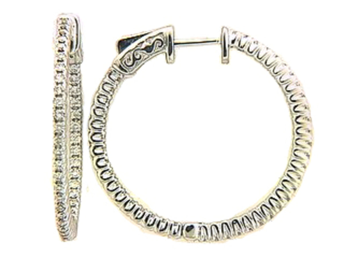 DIAMOND EARRING, 14KW (N) SPECIAL