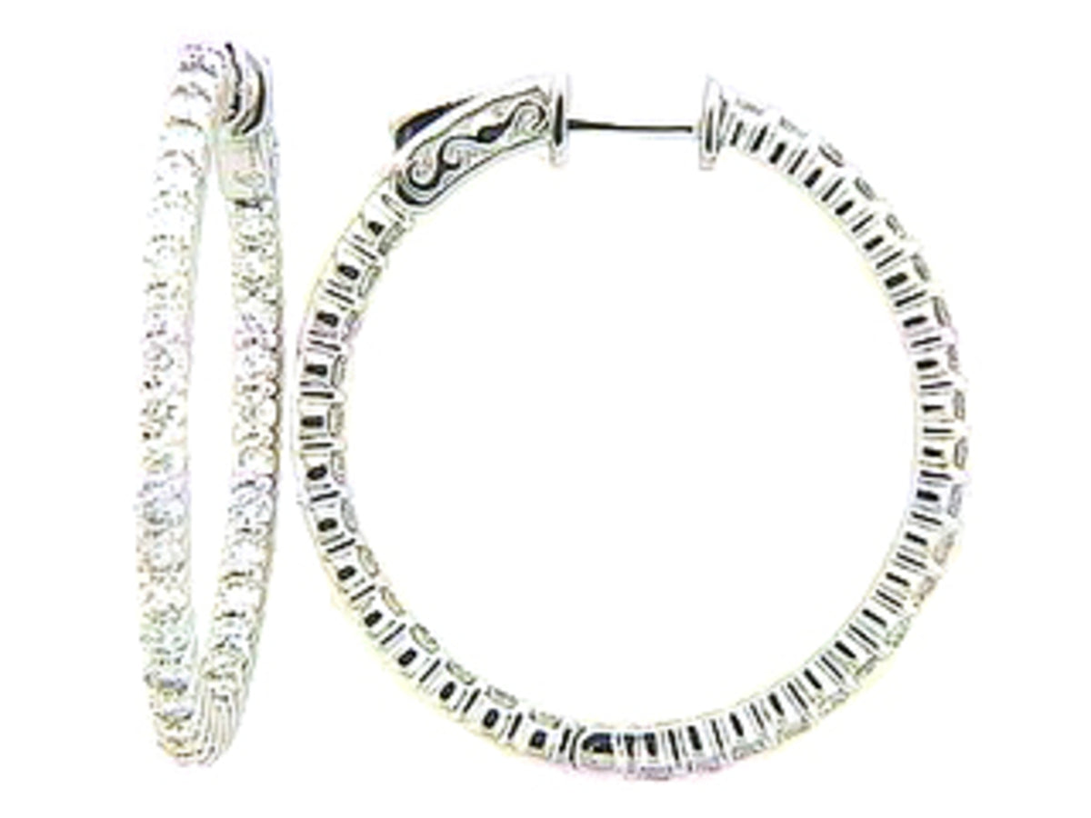 DIAMOND EARRING, 14KW (N)