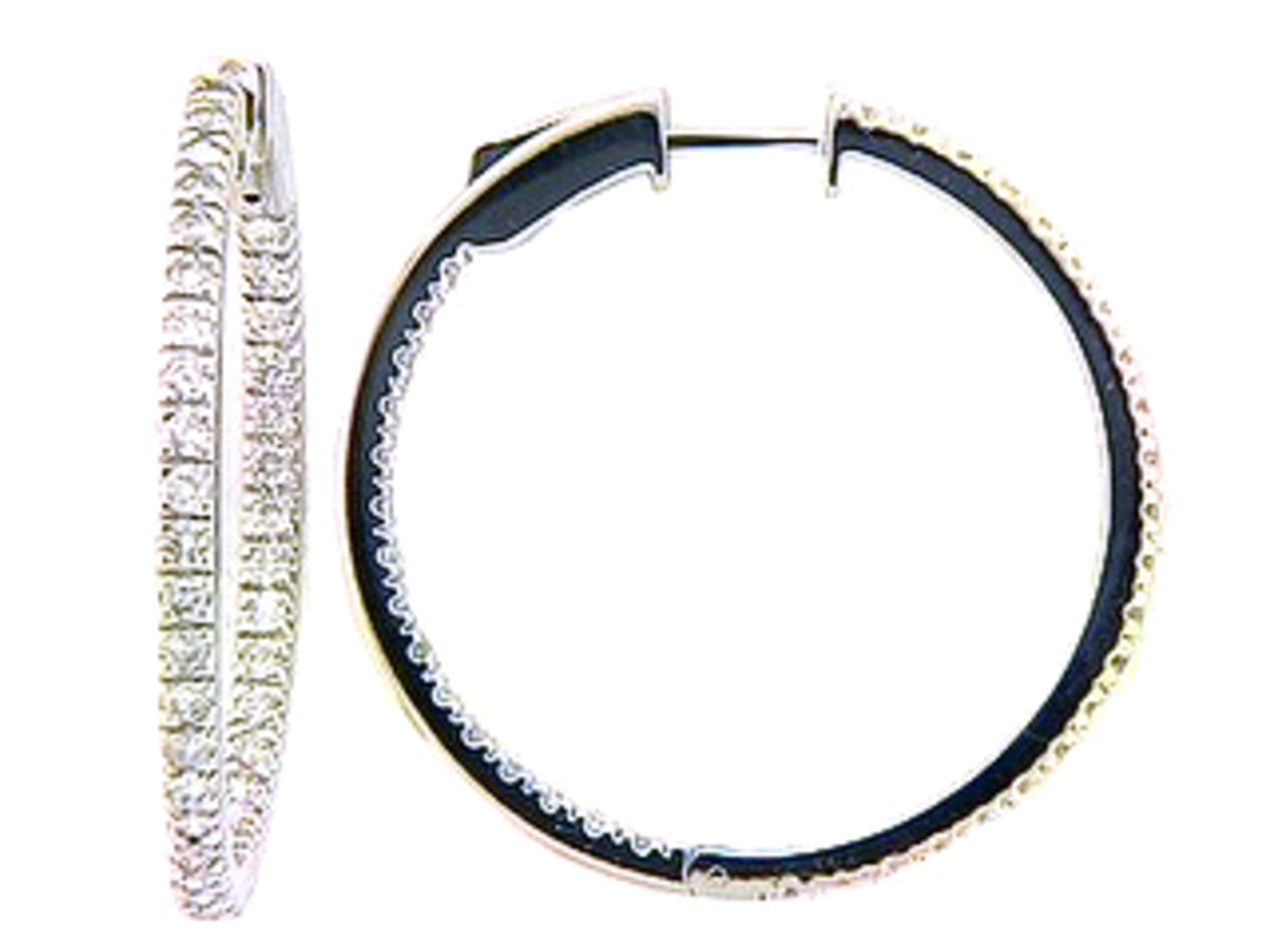 DIAMOND EARRING, 14KW (N), D=1.50