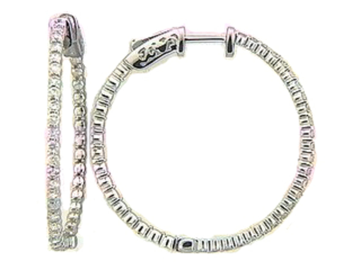 DIAMOND EARRING, 14KW (N), D=0.91