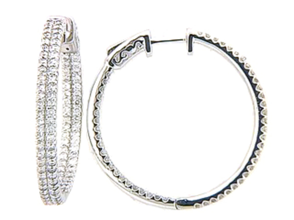 DIAMOND EARRING, 14KW (N), D=2.16