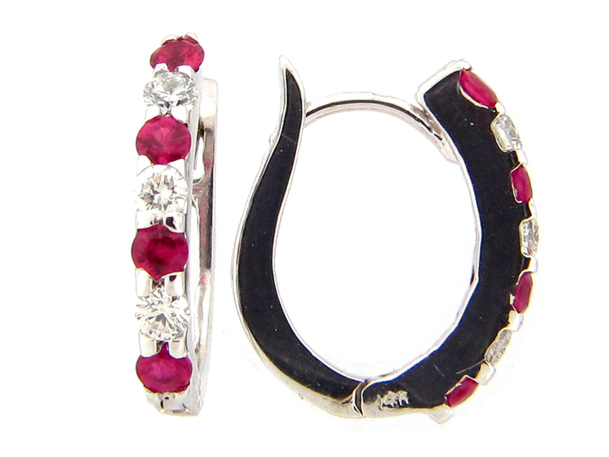 RUBY & DIAMOND EARRING
