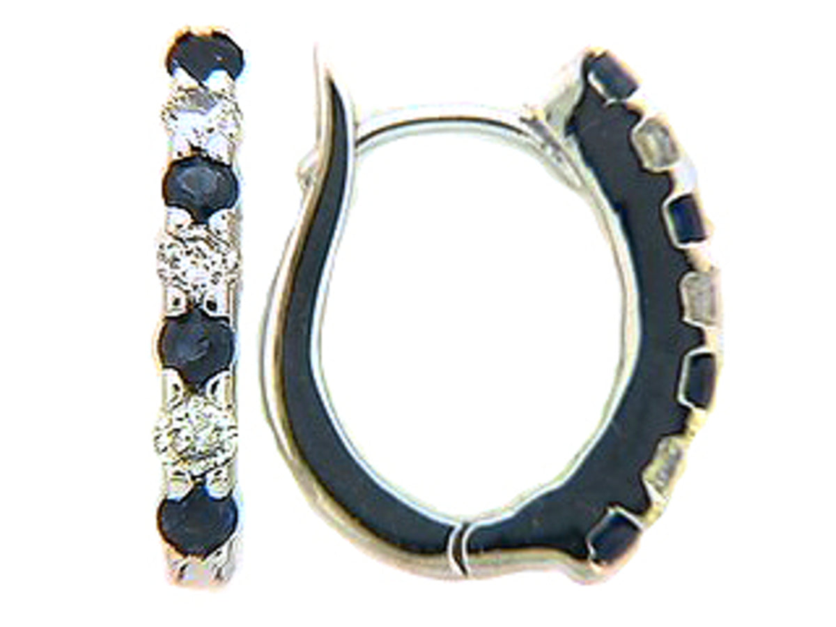 Sapphire Diamond Earring