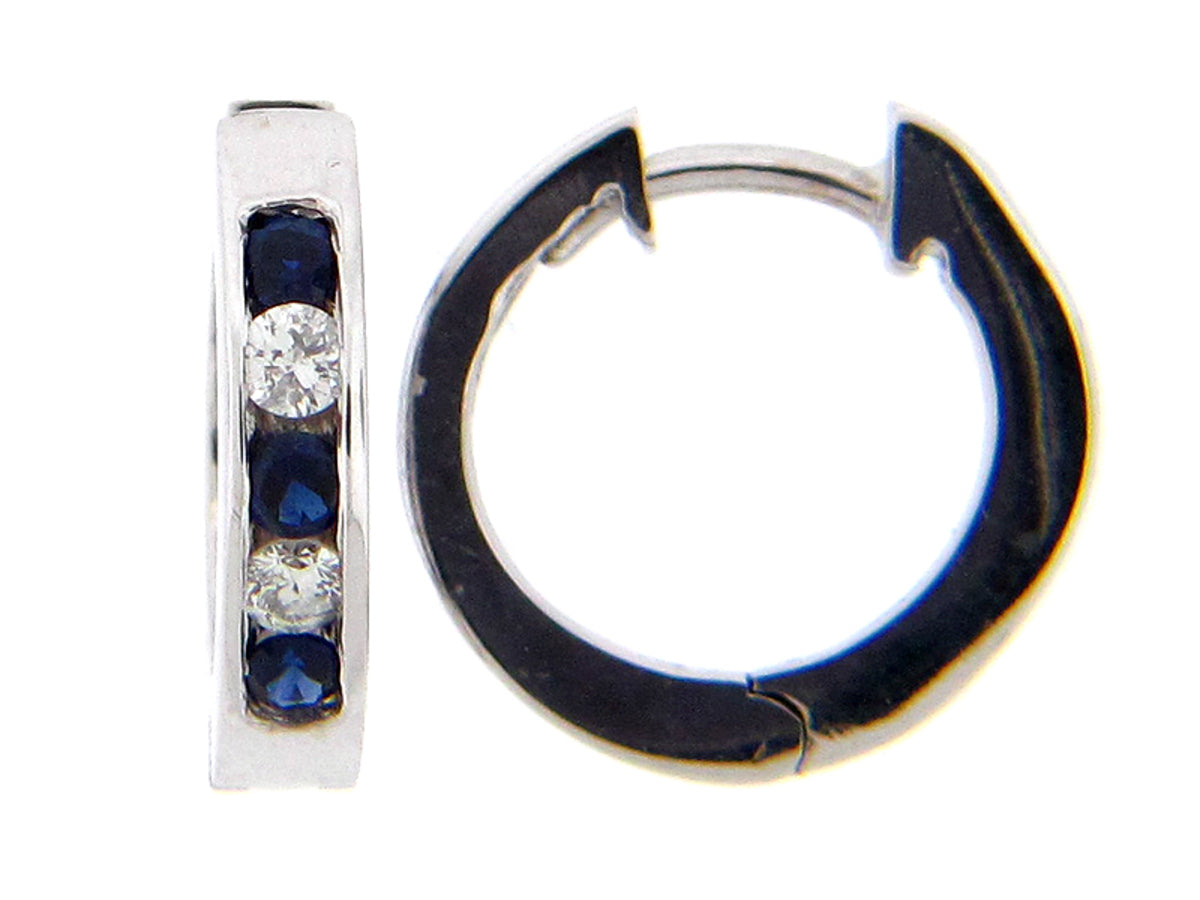 SAPPHIRE & DIAMOND EARRING