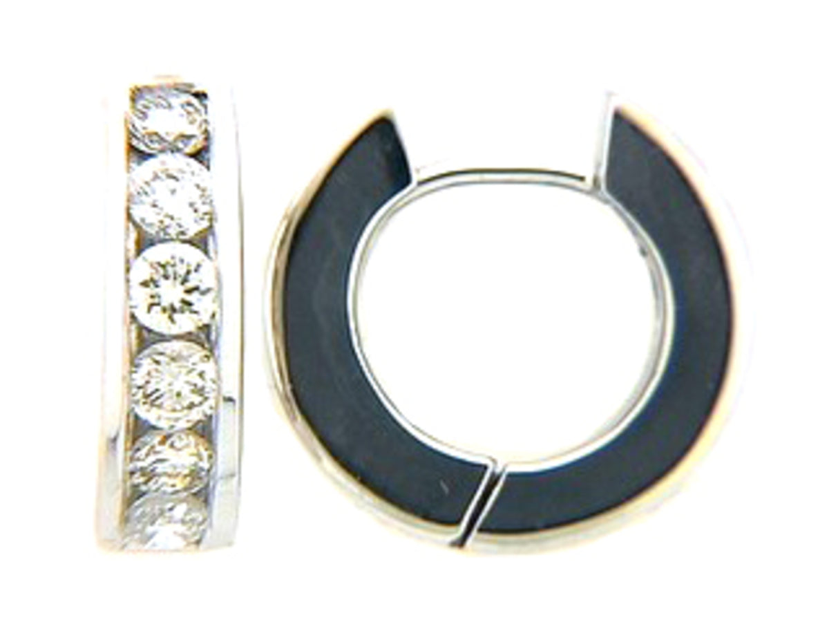 DIAMOND EARRING, 14KW (N), D=1.00