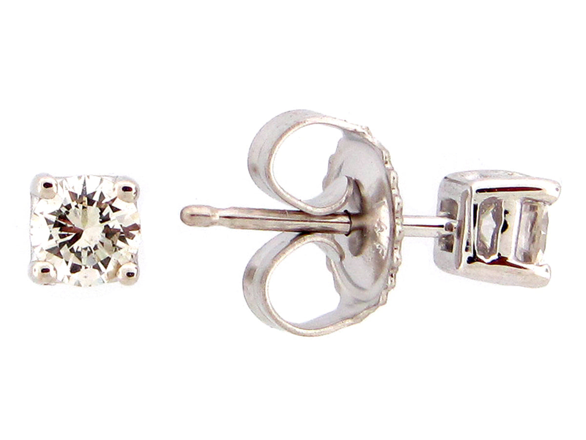 DIAMOND STUD EARRING, 14KW (N)