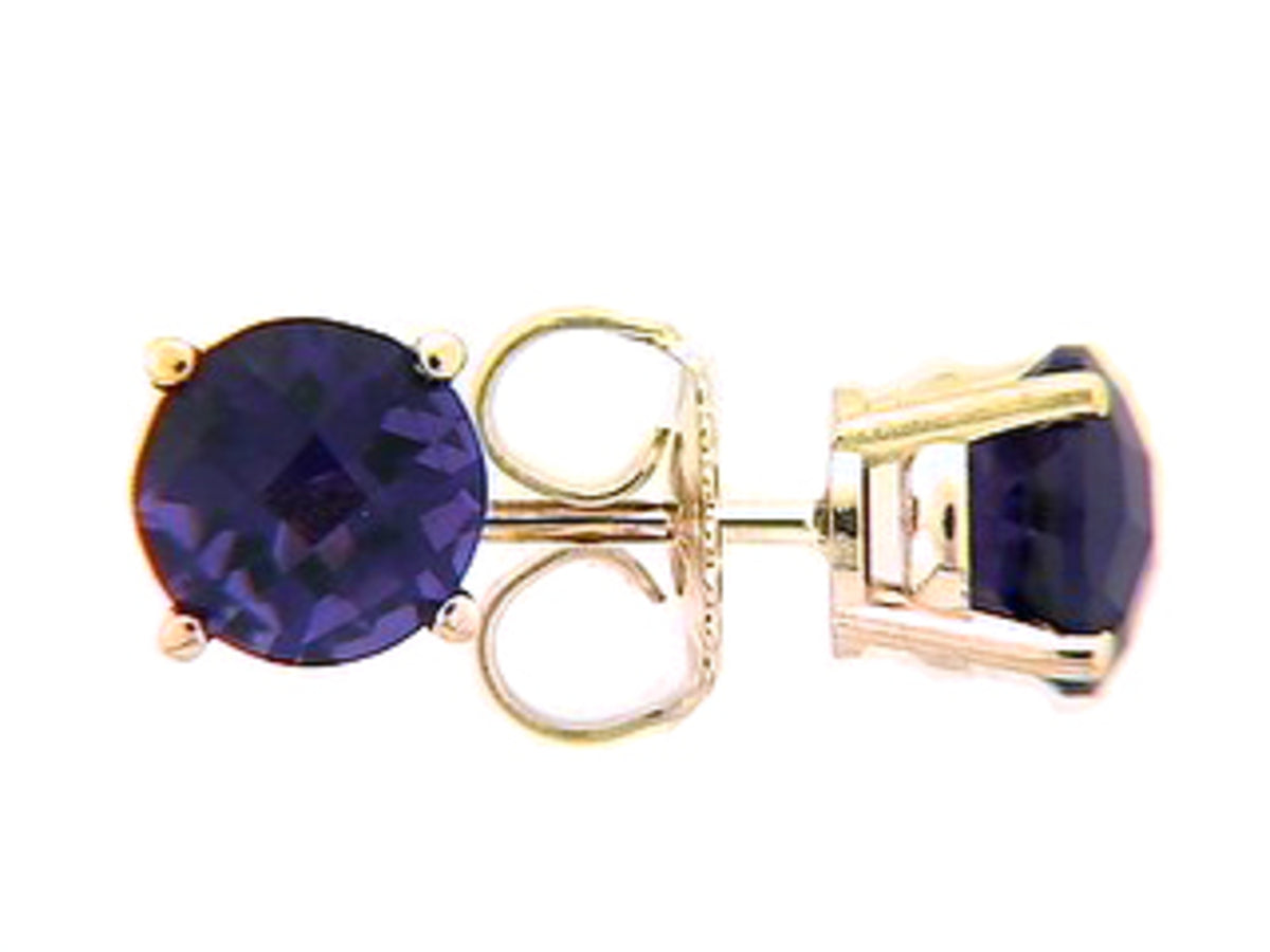 CHB AMETHYST STUD EARRING